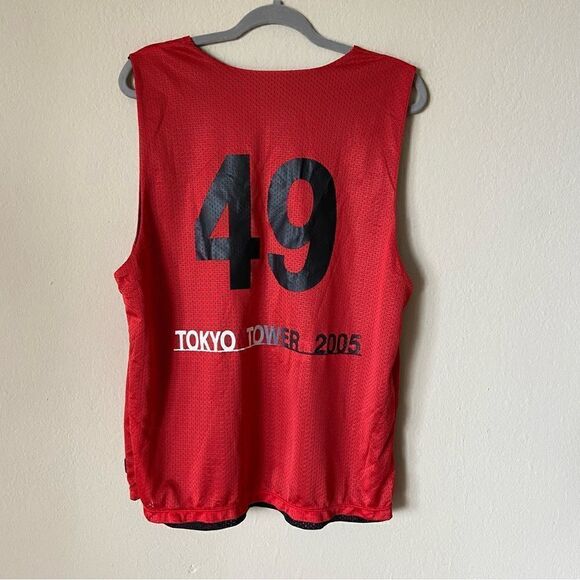 Asics Tokyo Tower 2005 Red Black Jersey Two Sided Size L - Picture 8 of 8